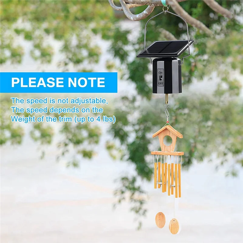 AA14 New 4Pcs Solar Powered Wind Spinner Motor Solar Energy Hanging Rotating Motor Kits For Display