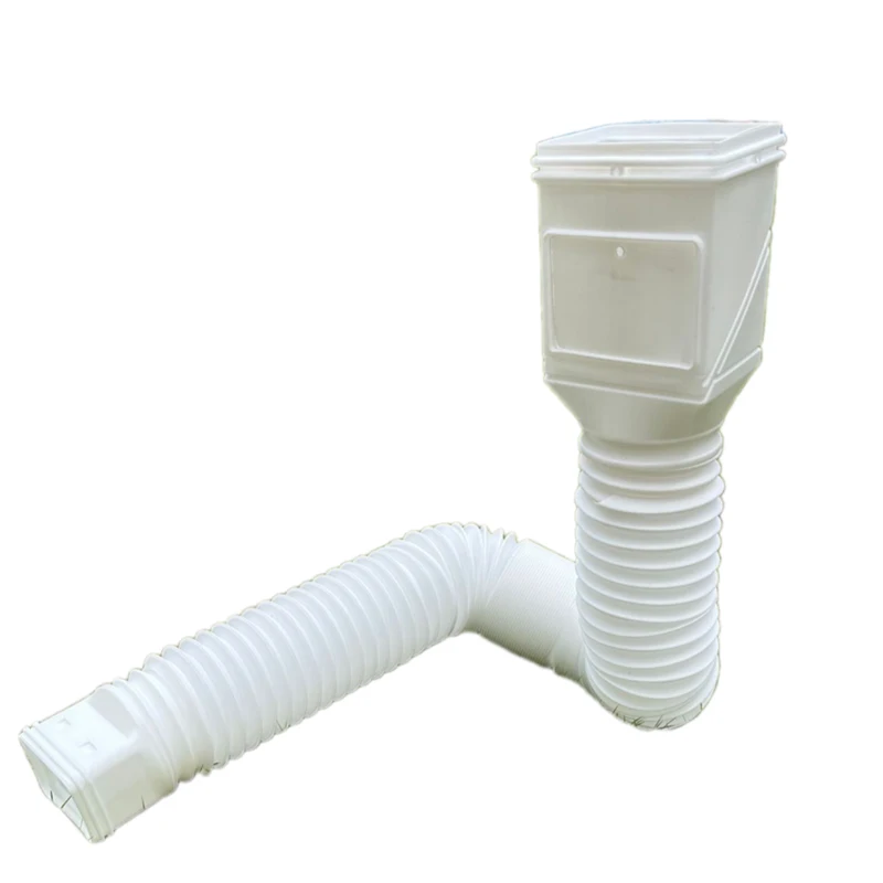 Drain Downspout Extenders, Extenders With Strainers, Drain Extension Pipe Connectors, Lengths From 21 To 68 Inches