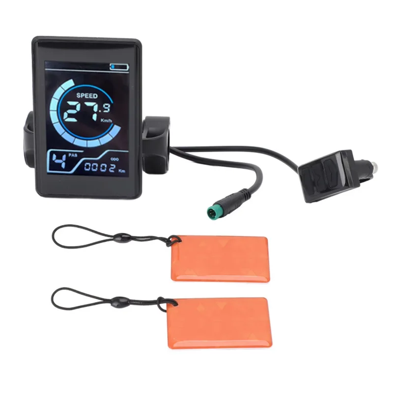 

Cycling Display Meter With 2 NFC Card Tags 5 Pin Water Proof Inductive LCD Control Panel For Electric Bike Scooter Accessories-B
