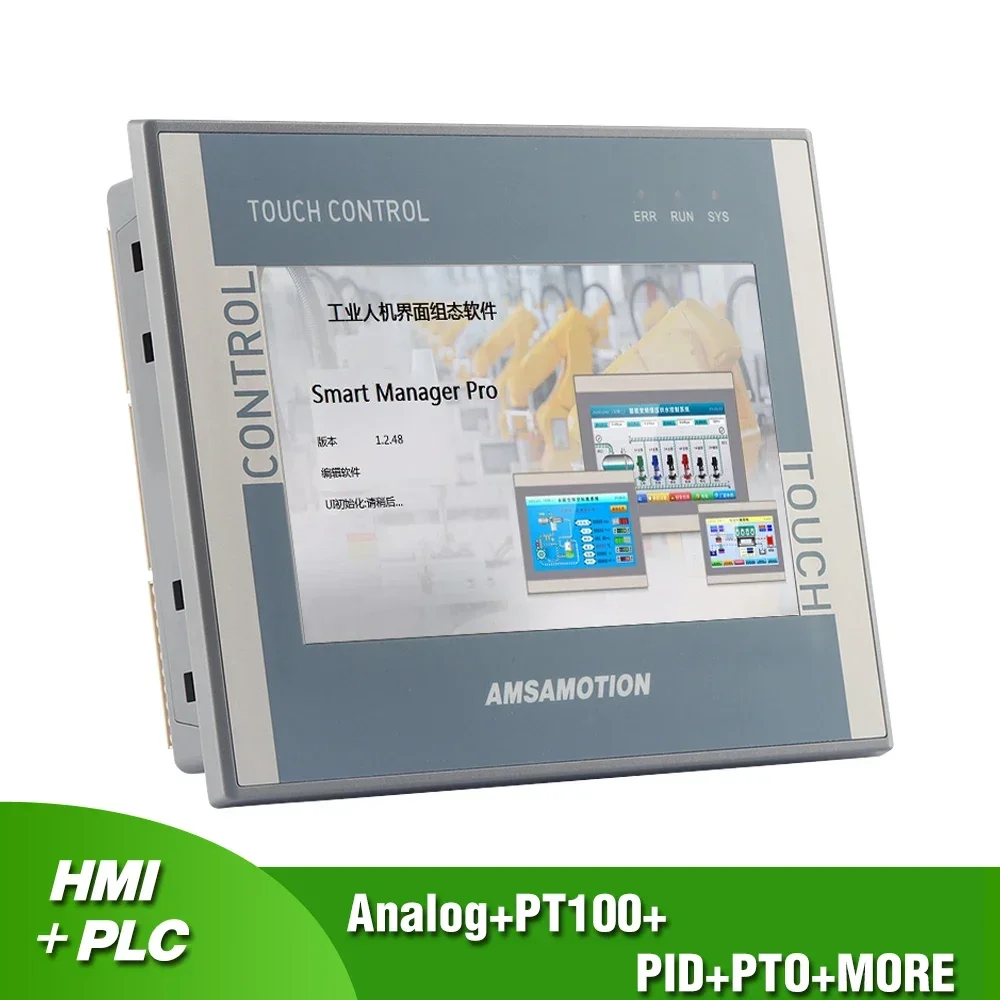 All-in-one Integrator Controller of HMI PLC HS7A-32MRT HS7A-32MR HSE7A-32MT Operate Panel Transistor Relay 2 Way PT100