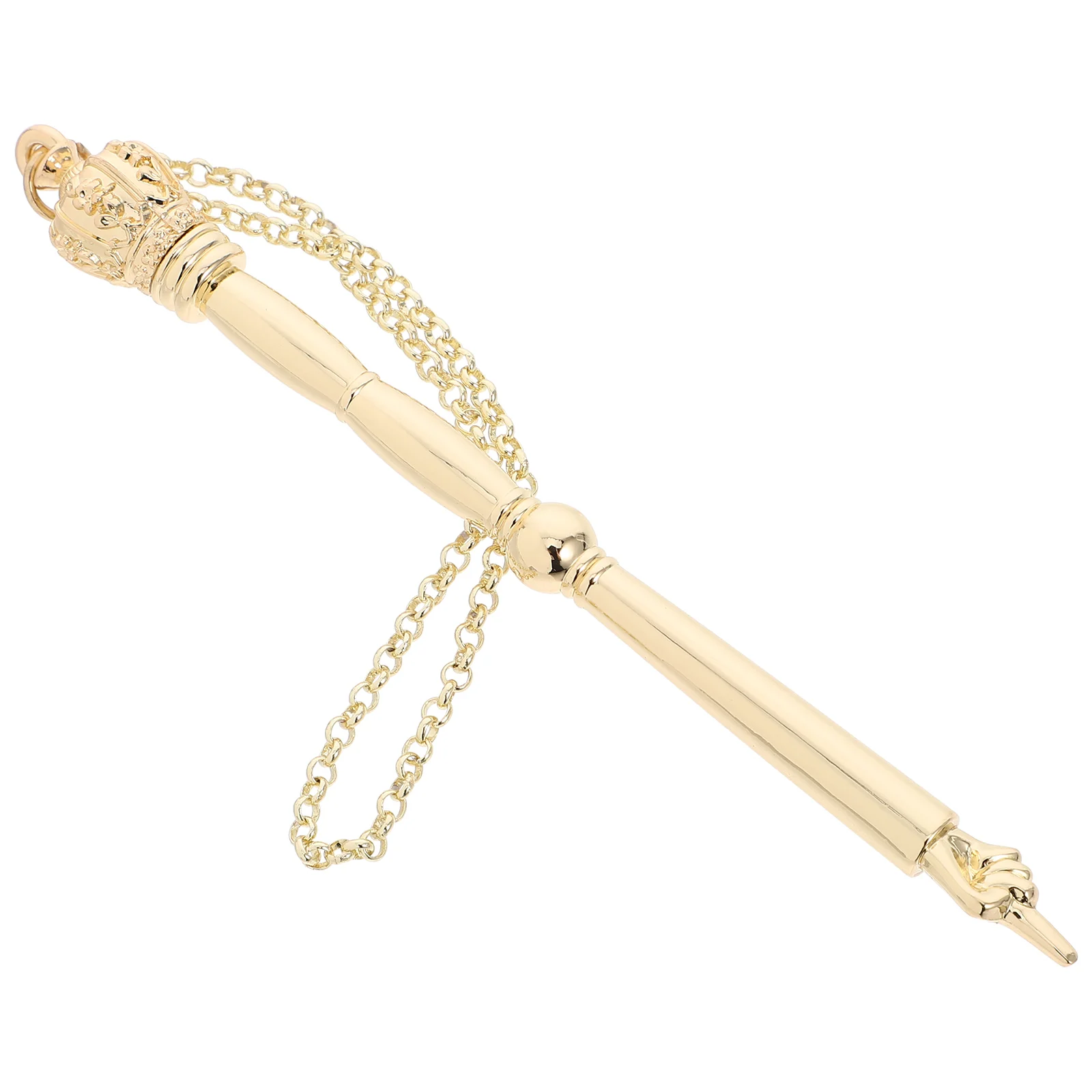 Bible Reading Pointer Metal Tool Jewish Gift Scripture Reading Instrument with Chain Comfortable Finger Guide for Study