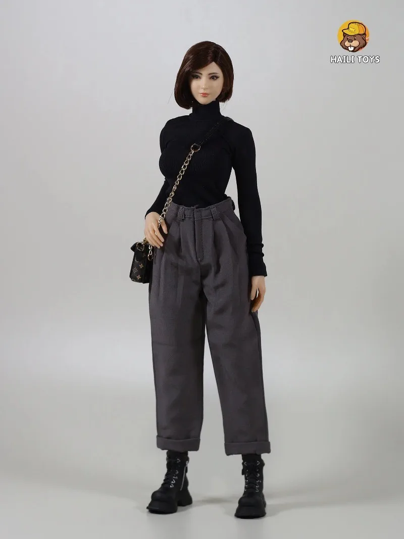 1/6 Scale Soldier Casual Long Sleeved Top and Pants Model for 12'' Female