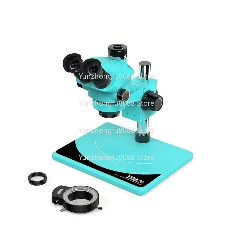 RF-7050Pro 7-50X Stereo Microscope with Rotatable Focus Knob, Lockable Zoom, Ideal for PCB Electronics Repair