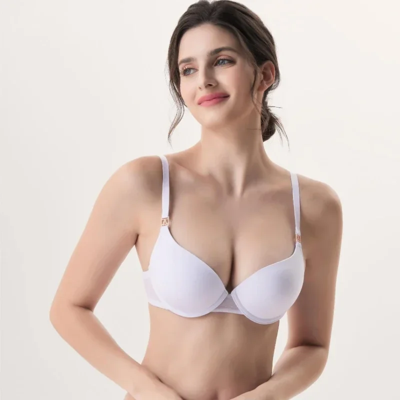 Seamless Underwire for Women Soft Brassiere Bra with Padding Push Up Lingerie Comfort Invisible Underwear Smooth Padded Bralette