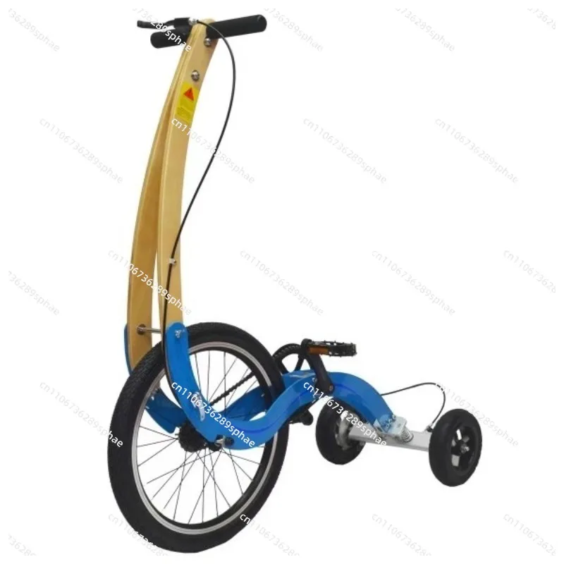 Adult Fitness Equipment Mini Running Sport Halfbike Pedal Three Wheel Stand up Exercise Half Bike