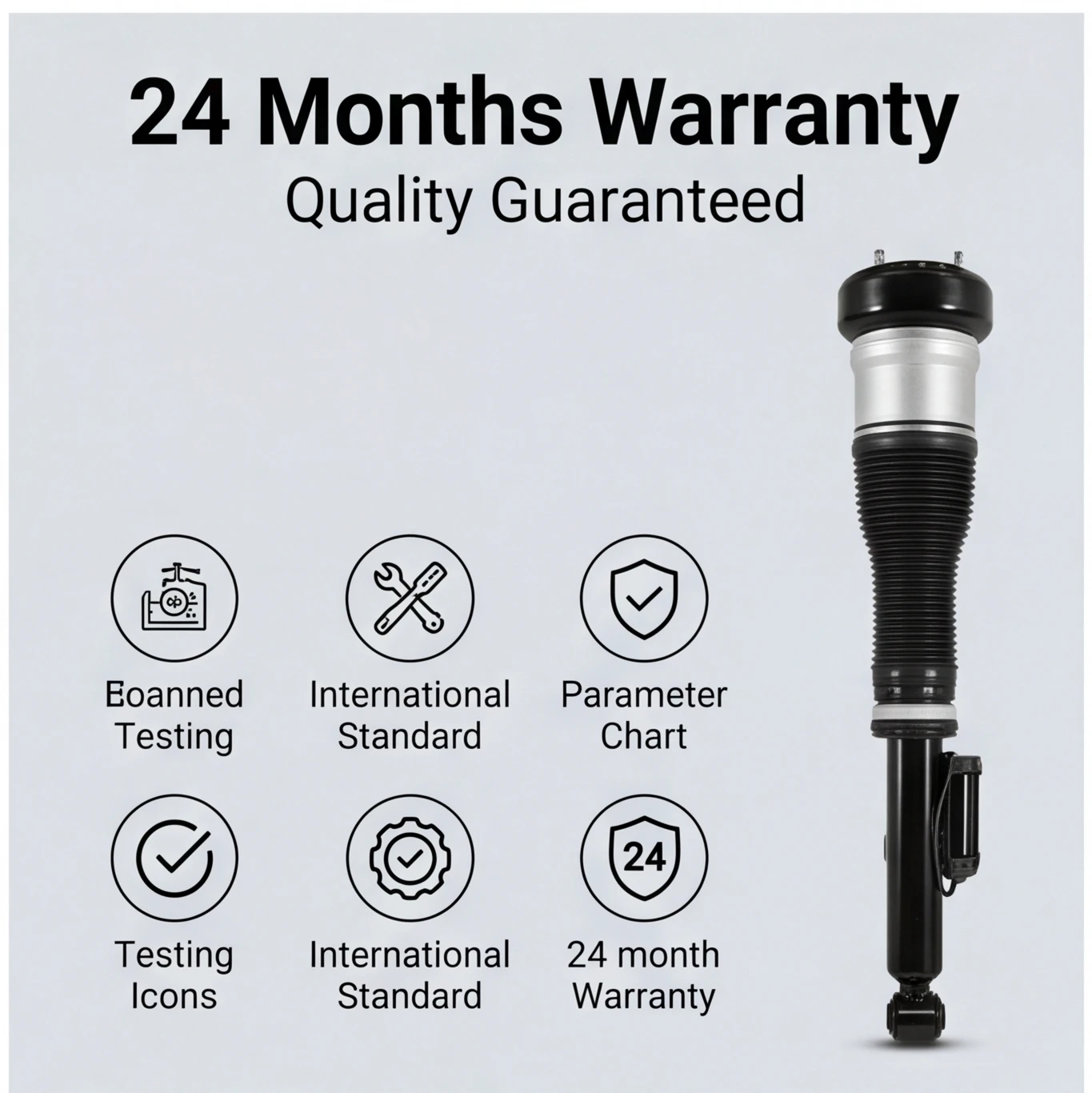Air Suspension Rear With Ads Air Suspension Shock Absorbers for Mercedes-Benz S-Class W221 2007-2012 - view 2