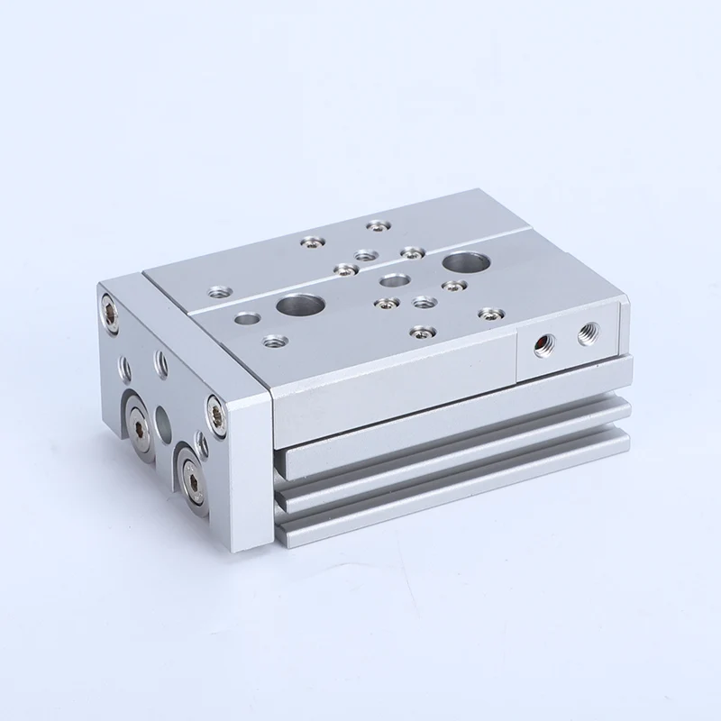 1PCS Series Linear Guide Pneumatic Cylinder Precision Biaxial Sliding Table Air Cylinder 16/20-10/20/30/40/50/75/100mm Stroke