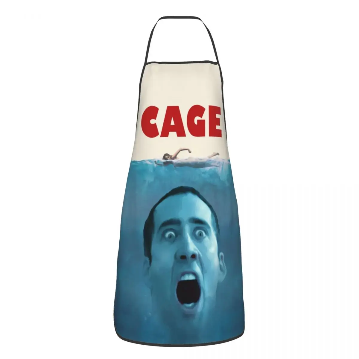 Unisex Funny Nicolas Cage Kitchen Chef Cooking Baking Apron Women Men Tablier Cuisine for Gardening