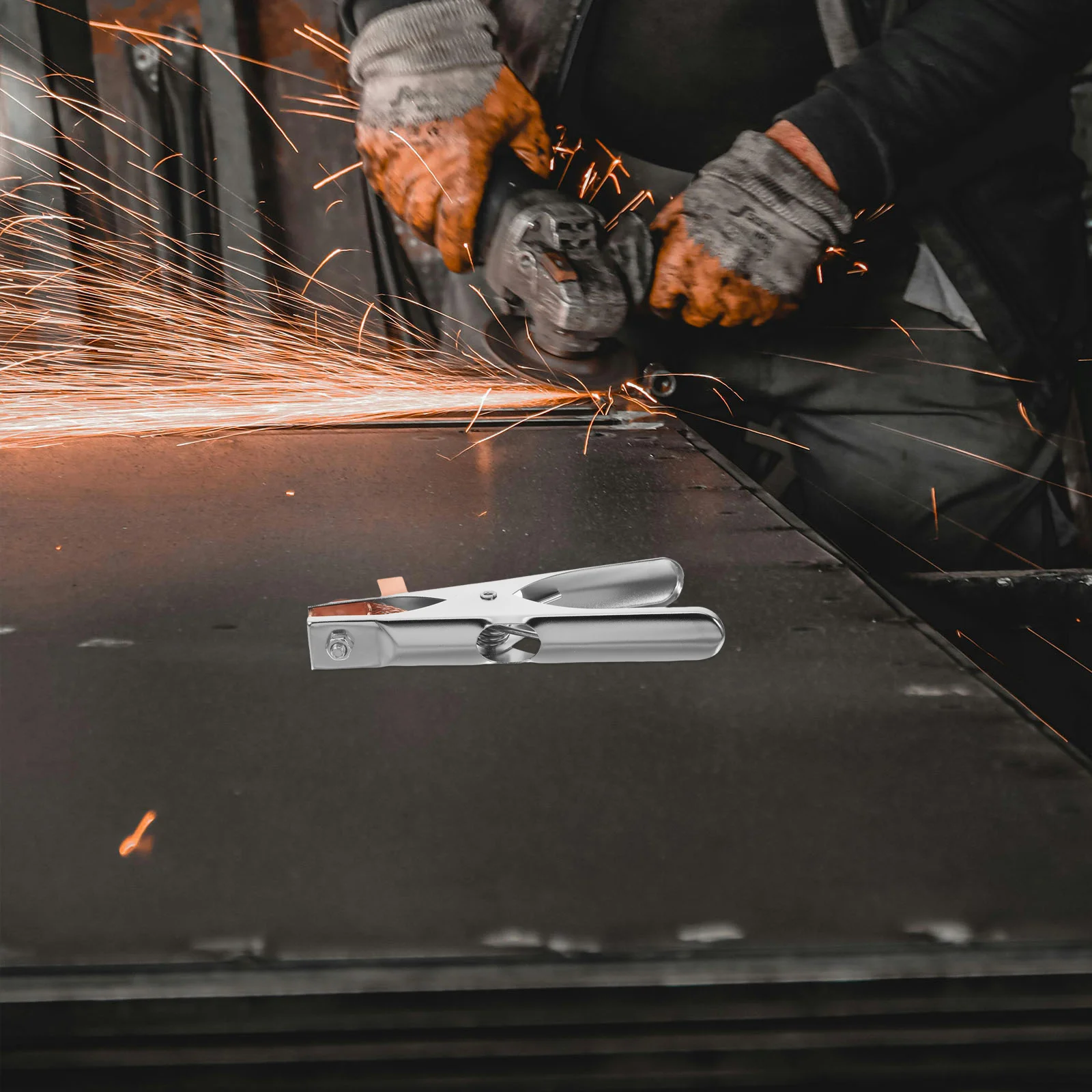 

2Pcs Welding Ground Clamp Versatile Tool Efficient Power Transfer Optimal Performance Welding Machine Grounding Clip