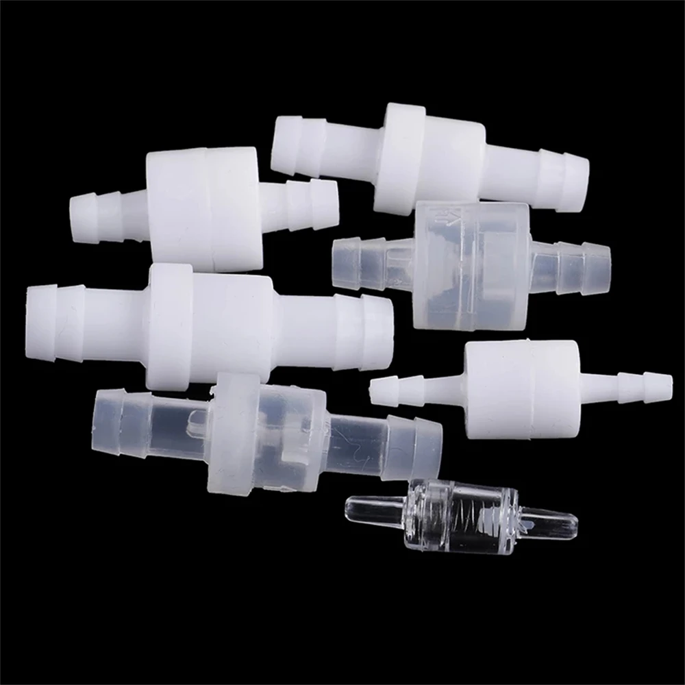 

Plastic Durable 4mm / 6mm / 8mm / 12mm Non-Return For Gas Water White One-way Lnline Check Valve Water Stop Valve Valves