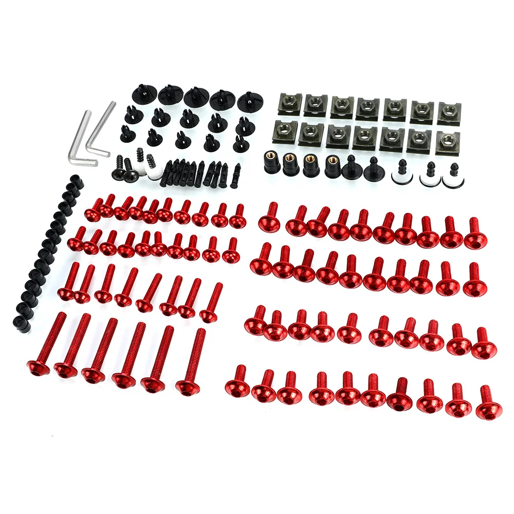 CNC Motorcycle Fairing Bolts Kit Body Fastener Clips Windscreen Screws cover for CBR 600 F2,F3,F4,F4i CB919 CBR900RR CBR600RR