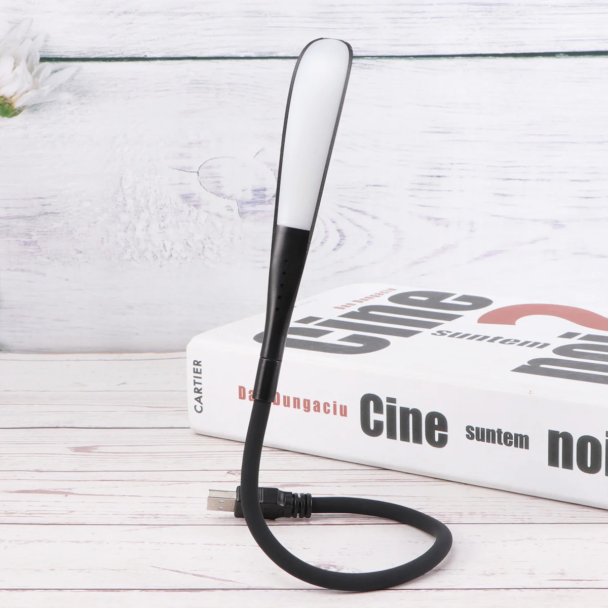 مصباح التحكم باللمس USB ضوء الليل مصباح Led أسود لغرفة النوم والكمبيوتر المحمول والكمبيوتر المحمول مادة ABS من السيليكون موفرة للطاقة حديثة #5