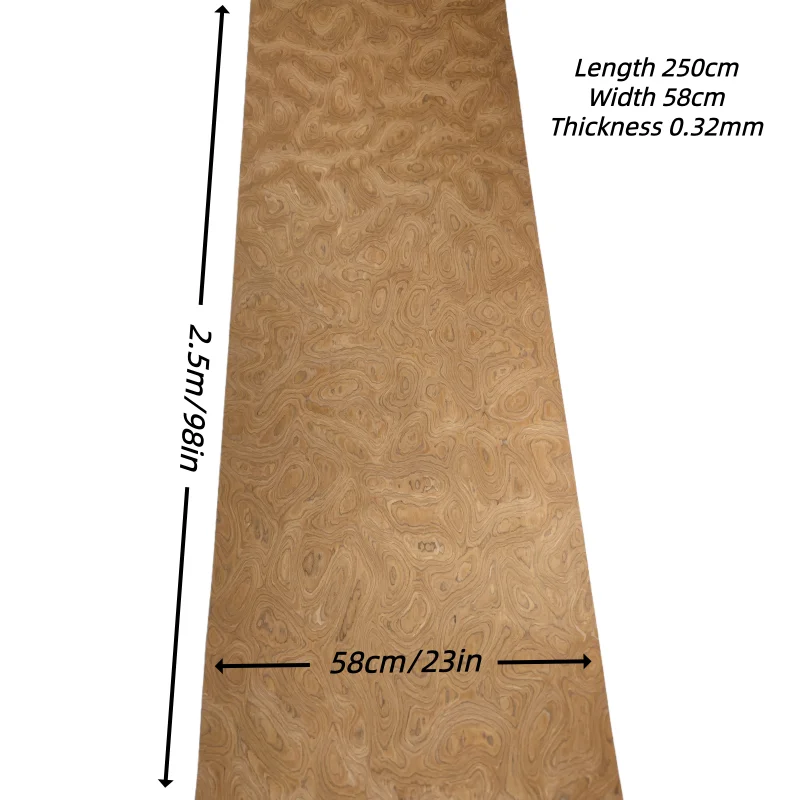 

Elm Burl Veneer, Techwood, DIY Wood Wrap, Furniture Film, High-End Decorative Surface