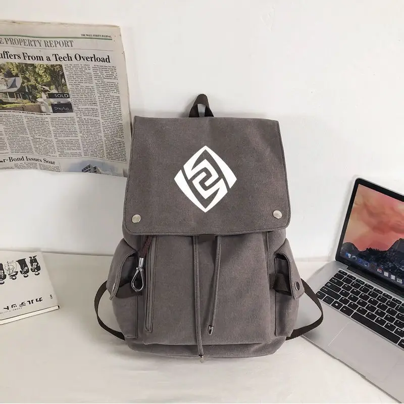 

Genshin Impact Merchandise Dazhao Game Fanfiction Unisex Middle And High Double Shoulder Bag Xiangling Venti Elementary School