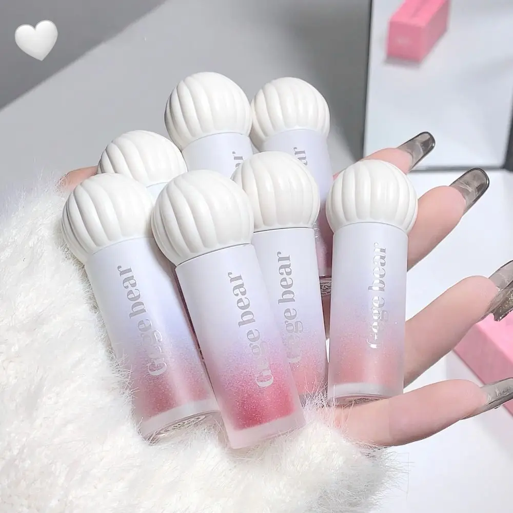 Matte Kawaii Lipgloss Langdurige Zijdeachtige Paddestoel Hoofd Lippenstift Tint Niet Vervagende Make-Up Cosmetische Lippenstift Valentijnsdag Geschenken