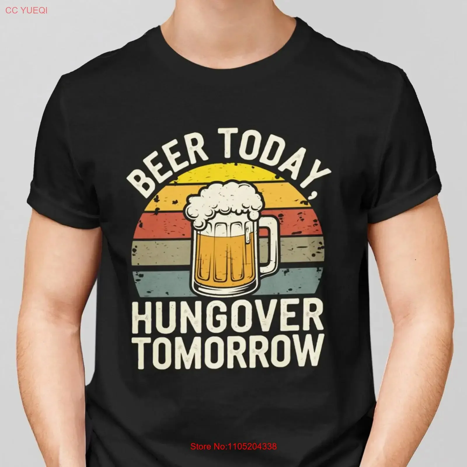 Retro Beer drinking shirt Octoberfest T German vintage Washed graphic Soft Unisex Stylish Versatile fashion streetwear