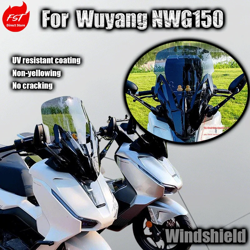 

For Wuyang NWG150 windshield front fascia rearview mirror forward shift modification parts windshield glass