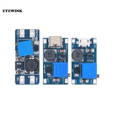 100 개/몫 MT3608 2A 최대 DC-DC 스텝 업 파워 모듈 부스터 전원 모듈 Best5