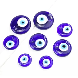 5pcs Turkish Glass Eye Charm Devils Evil Blue Eye Beads Jewelry Accessories for Keychain Necklace Pendant DIY Amulet Wholesale