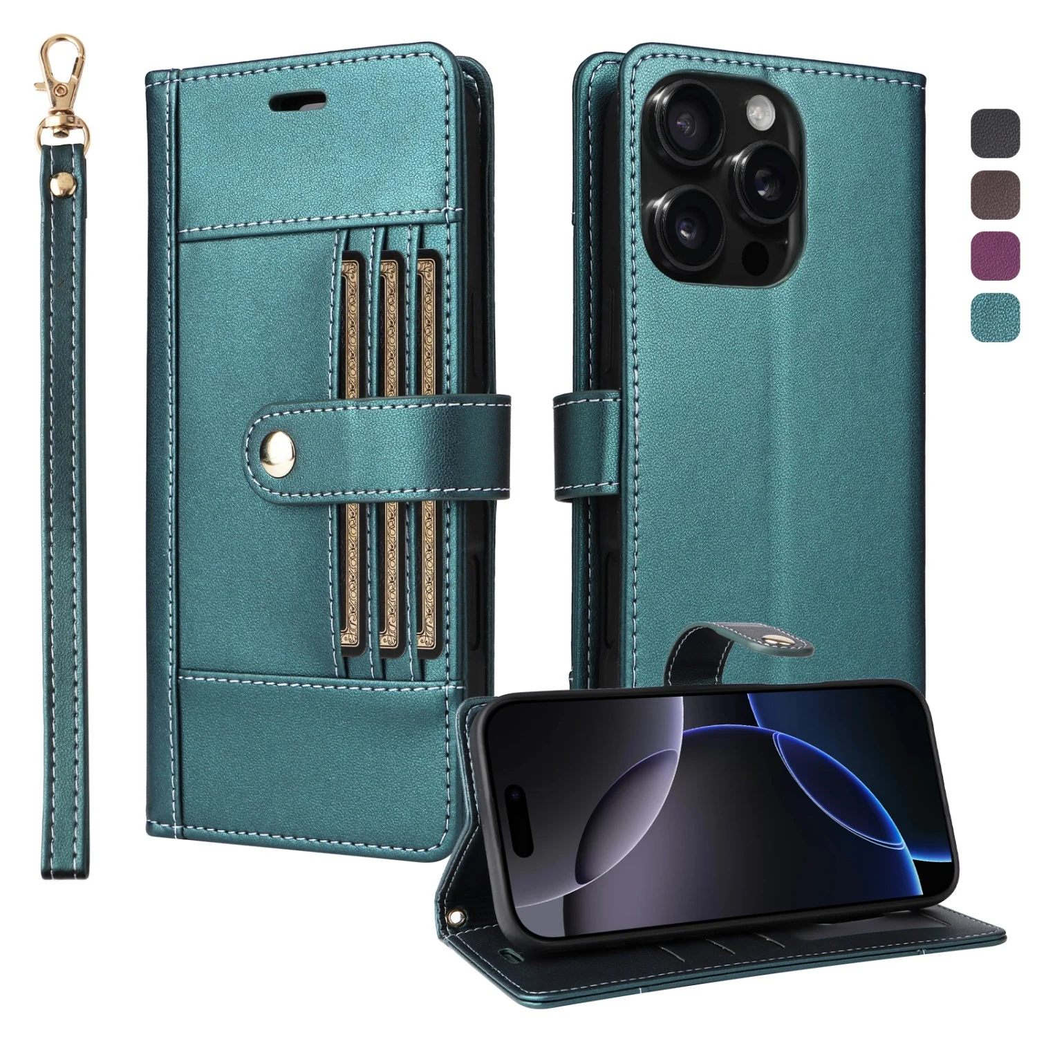 Custodia a portafoglio in pelle di lusso per Google Pixel 8 9 10 Pro XL Supporto Flip Stand Supporto per telefono Cover per Google Pixel 8A 9A Borse Coque