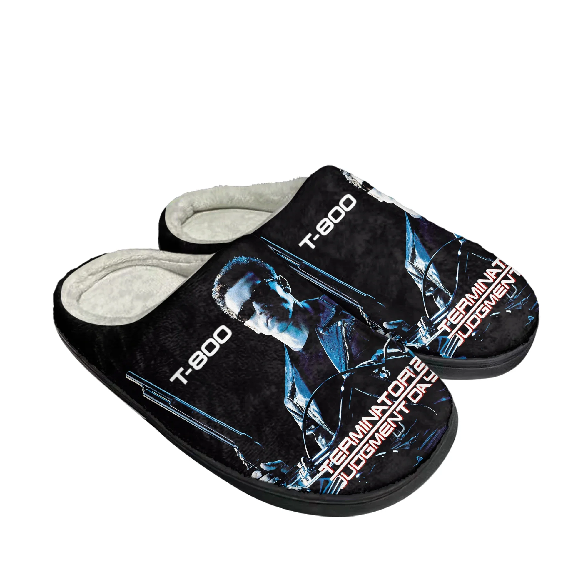 

Домашние хлопковые тапочки «Терминатор», мужские и женские плюшевые повседневные теплые туфли для спальни, термодомашние тапочки, обувь «сделай сам» по индивидуальному заказу