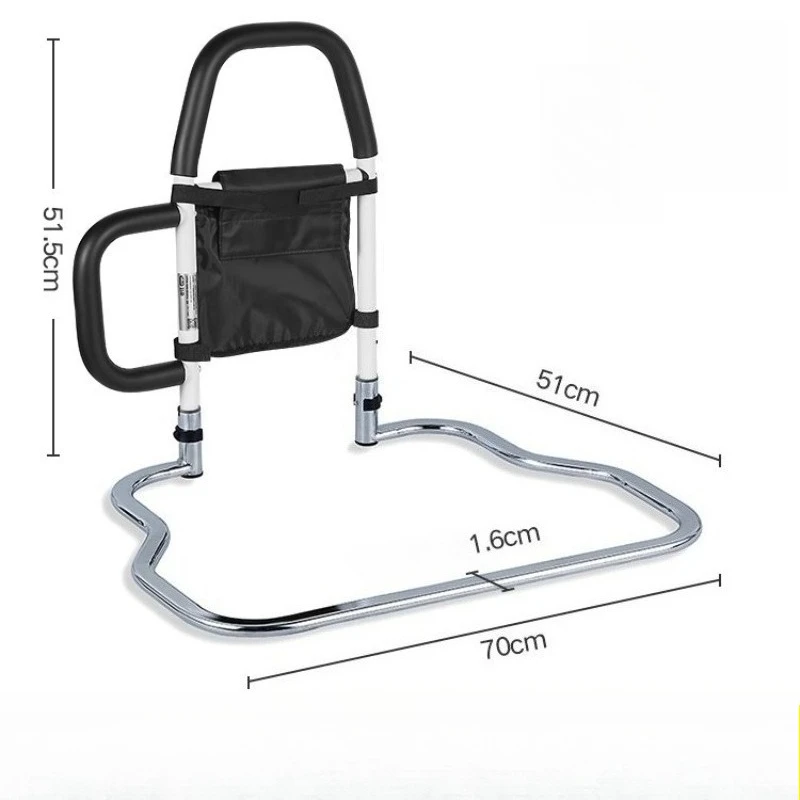 لا تركيب مساند للذراعين بجانب السرير، أدوات إيقاف آمنة قابلة للطي لكبار السن، معززات الإمساك المضادة للسقوط