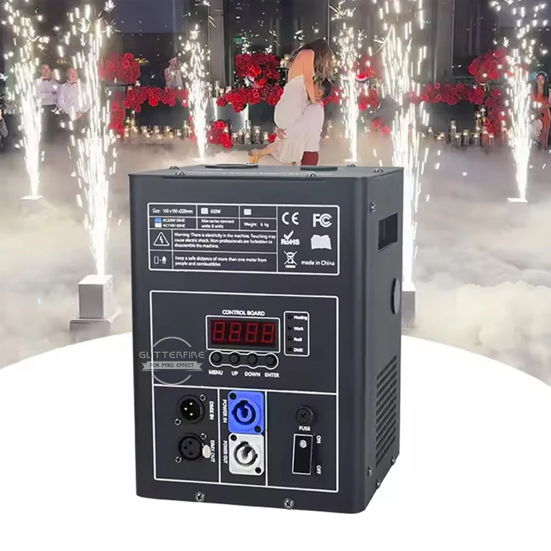 2pcs per lot Wedding Stage Cold Spark Machine DMX Control Cold Fountain Machine Party Equipment