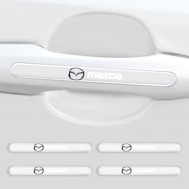 For Mazda 3 6 CX5 2 CX3 CX9 MX5 Axela Demio Atenza MSCar Door Transparent Strip Rearview Mirror Anti-Collision Protection Strip