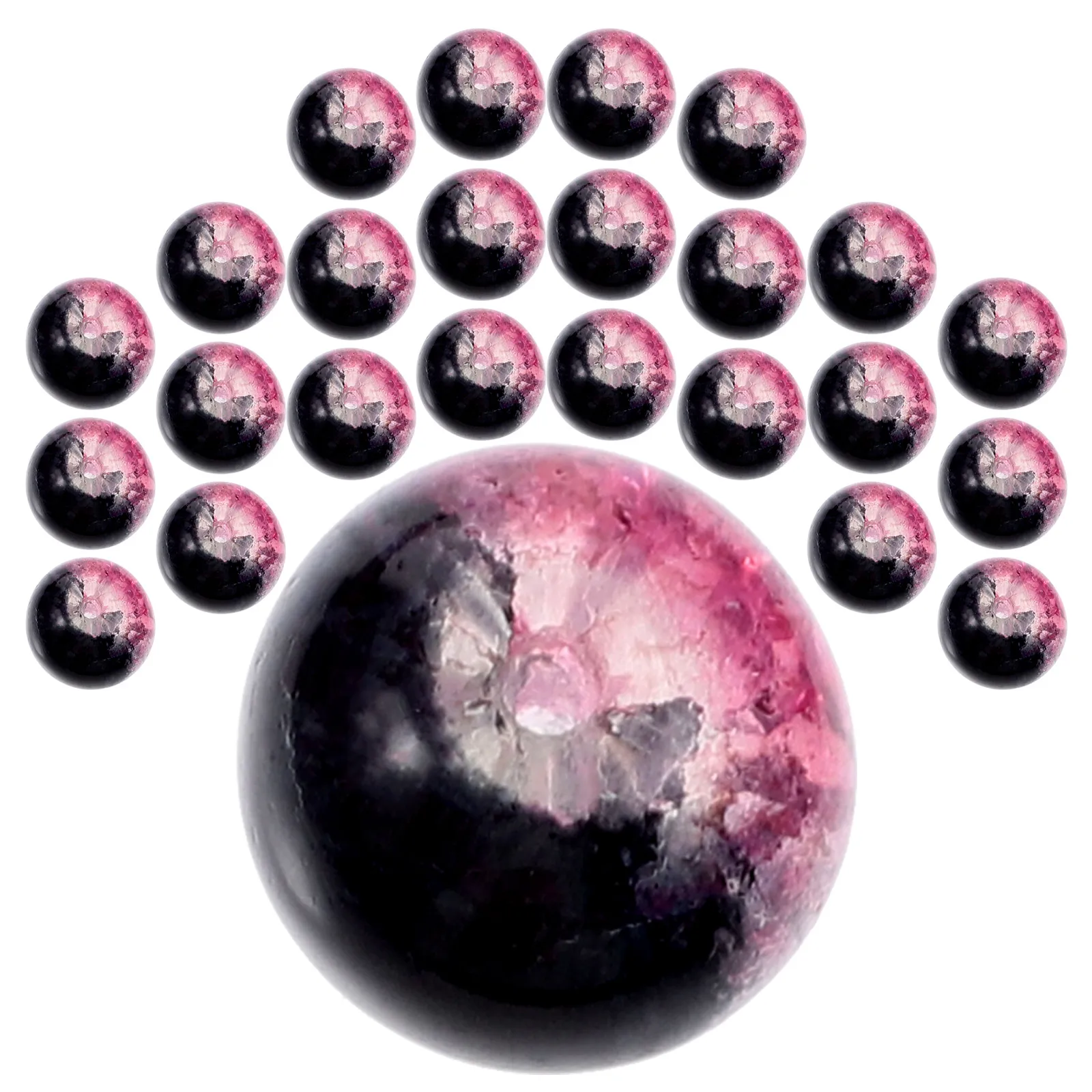 150 قطعة الخرز الزجاجي فضفاض مشرق ملون DIY بها بنفسك حبة سلسلة للمنزل ديكور رباط للستائر أكاليل مستلزمات صناعة المجوهرات