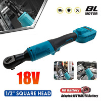 Brushless Ratchet Wrench 1/2'' Electric Impact Driver 480N.M Cordless Screw Nut Repair Power Tools for Makita 18V Battery