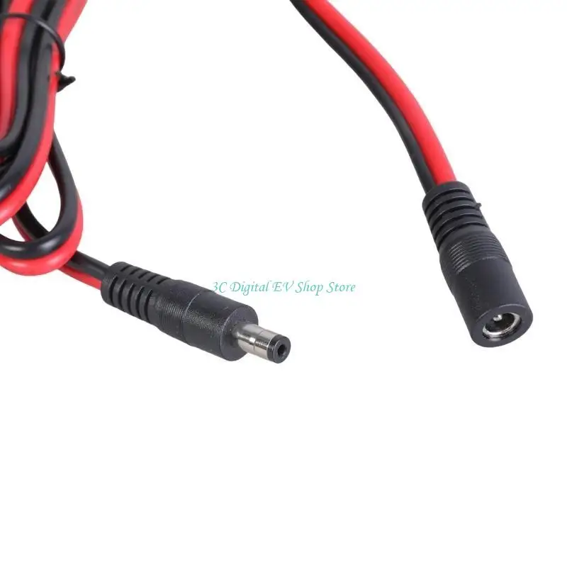 E74D DC5521 Stecker auf Buchse, Netzkabel, 5,5 x 2,1 mm auf 5,5 x 2,1 mm, Stecker-Adapterkabel für Lautsprecher, Lüfter, Router – Detail 4