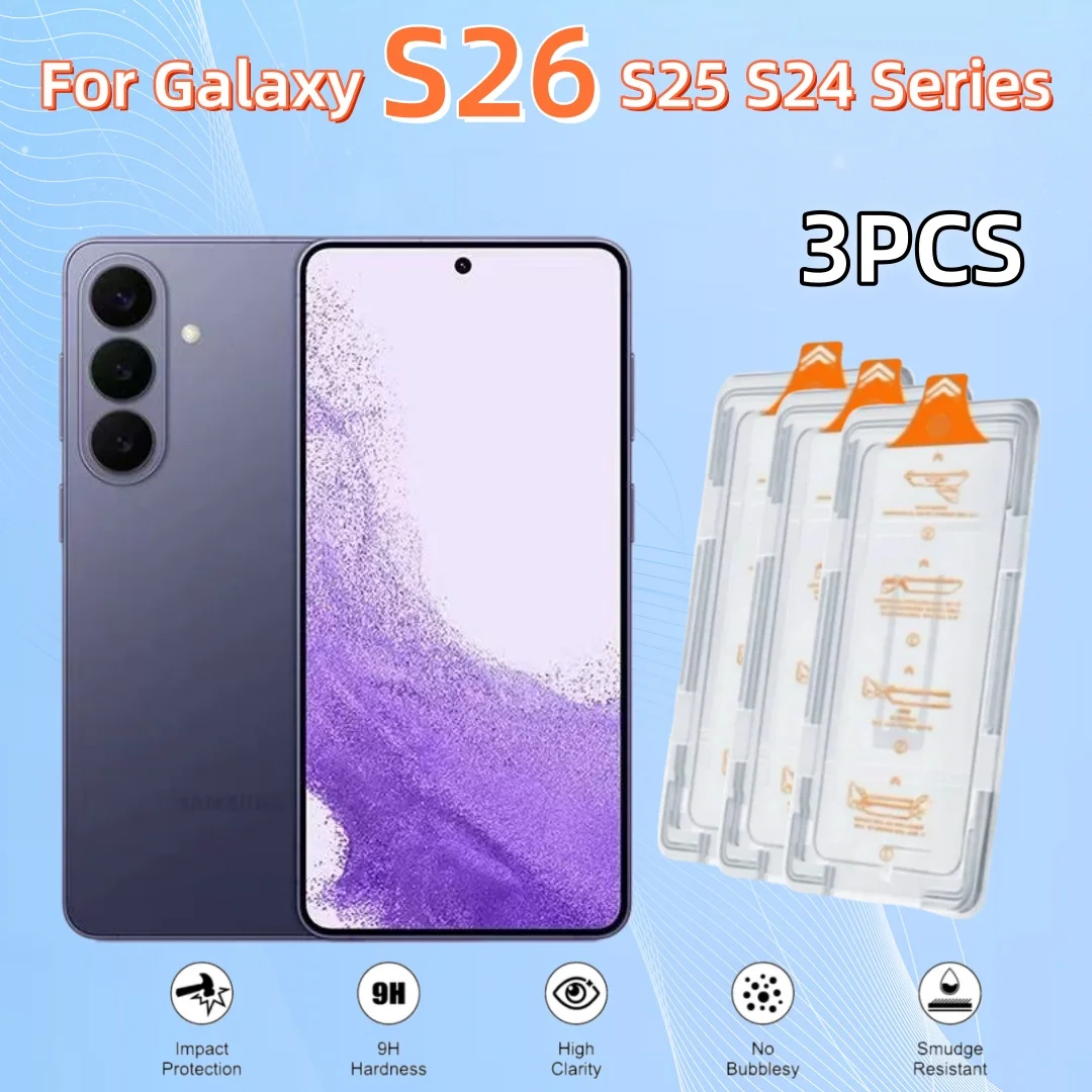 

Защитное стекло для Samsung Galaxy S26 Ultra S25 Plus S24 S23 S22 S21 A55 A56 A35 A26 A16 A54 A36 A25 5G, 3 шт.