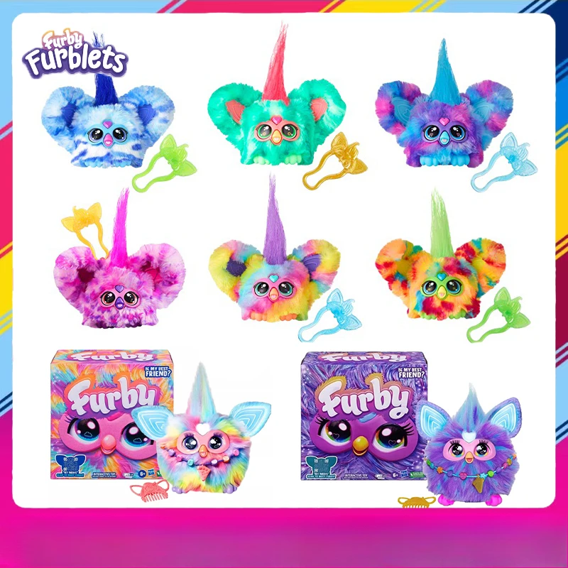 Mini juguete electrónico Furby Original para mascotas, Mini muñeco electrónico de peluche para bebé, juguete bonito para niña, regalo de cumpleaños