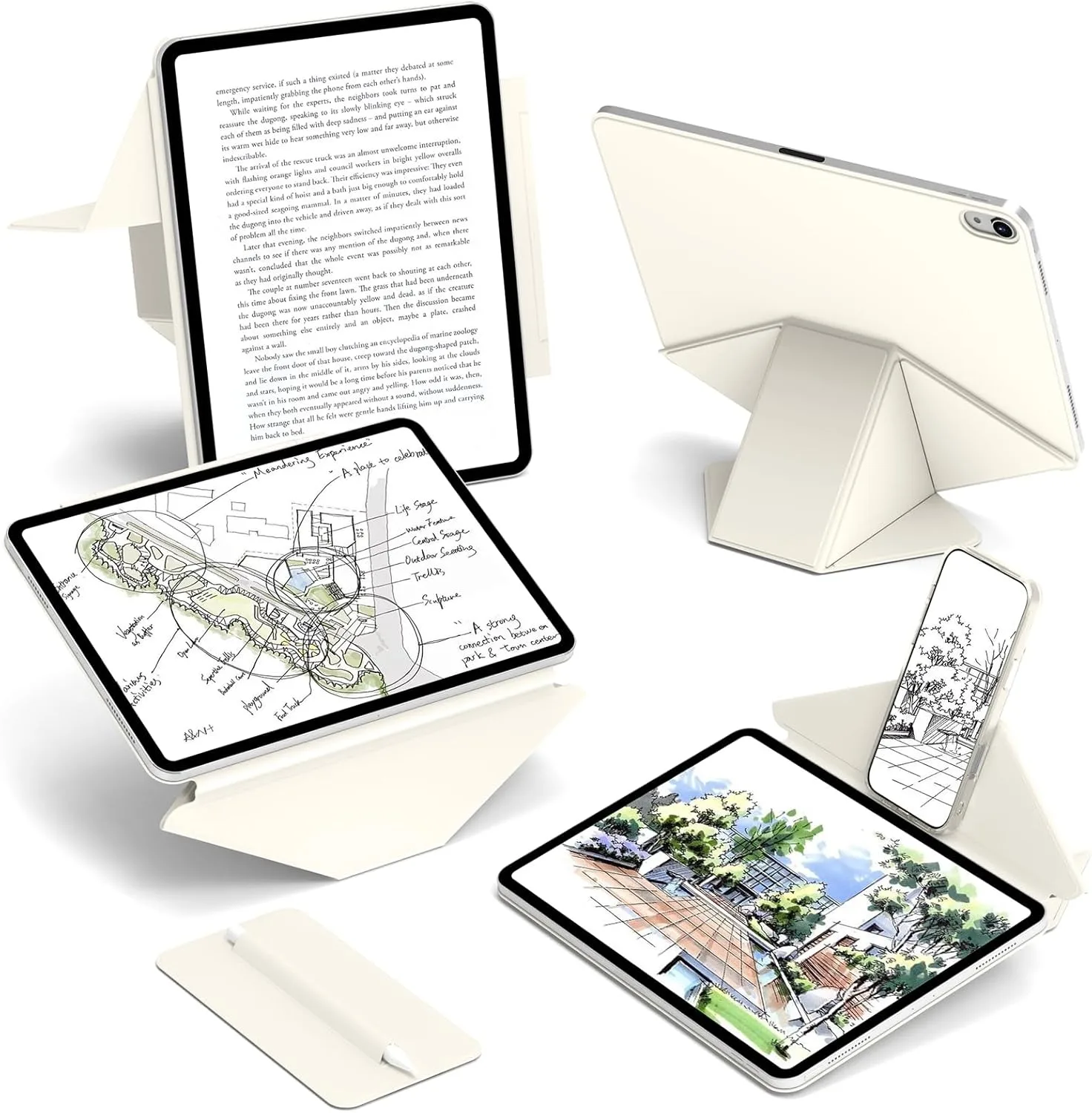 �y�Z�[�����ziPad 10/11����AAir 11 4/5����Amini 6/7�pRBP���������u���P�b�g�P�[�X�A�}�O�l�b�g�����E�J�o�[�AiPad Pro 11/12.9/13 M4/M5�Ή�