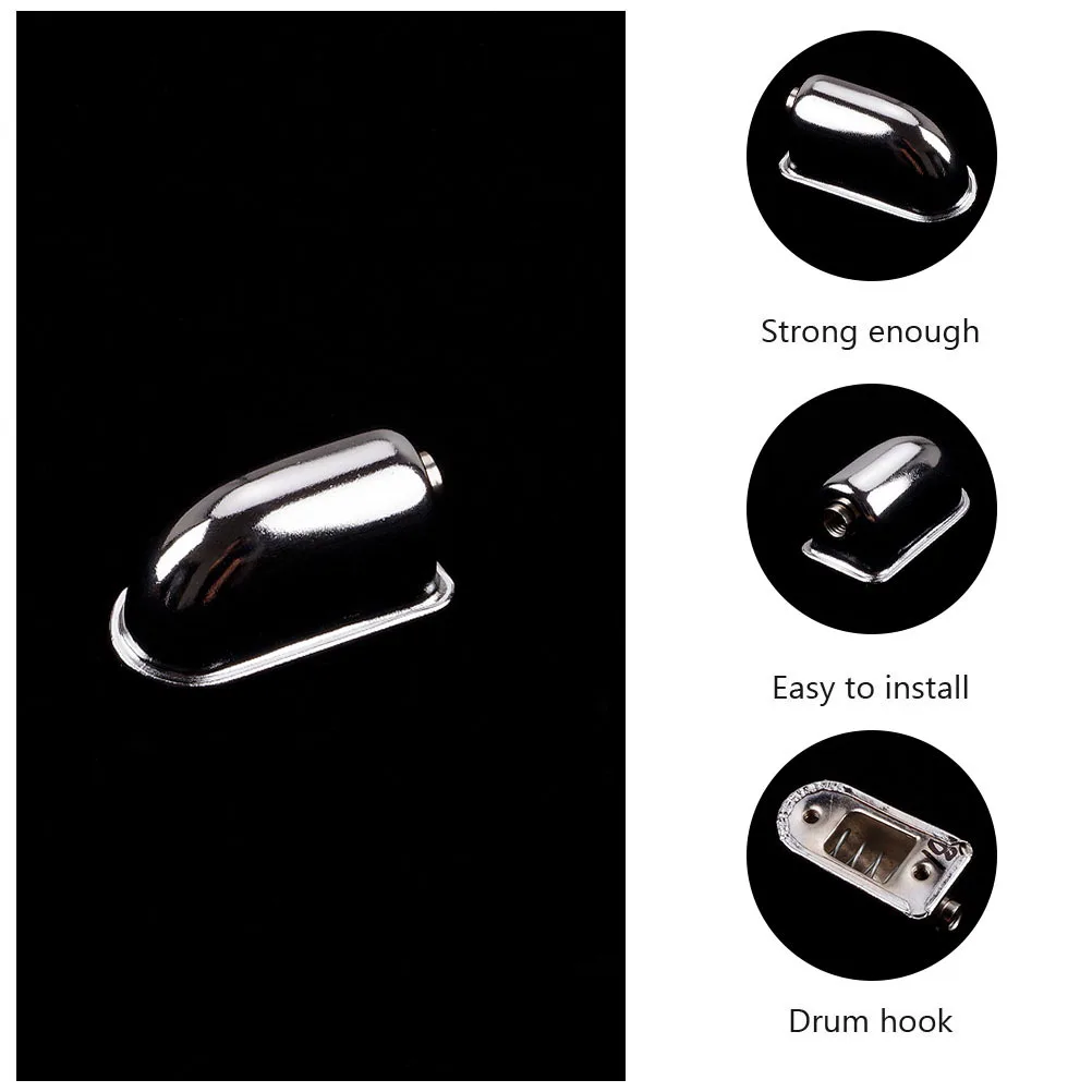 

2Pcs Iron Drum Claw Hook Strong Hold Long Time No Fall Snare Bass Drums Connectors Snare Drum Lug Single-End Lug