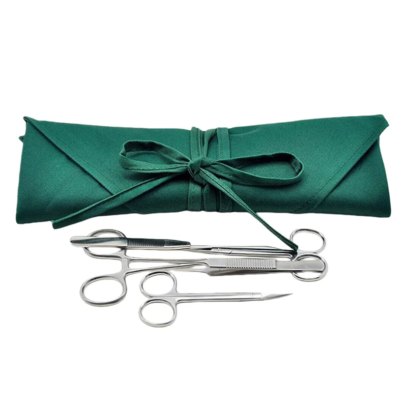 Medical Instrument Storage Bag High-Temperature Sterilizable Surgical Instrument Bag with Grid Insert Pockets for Medical Use