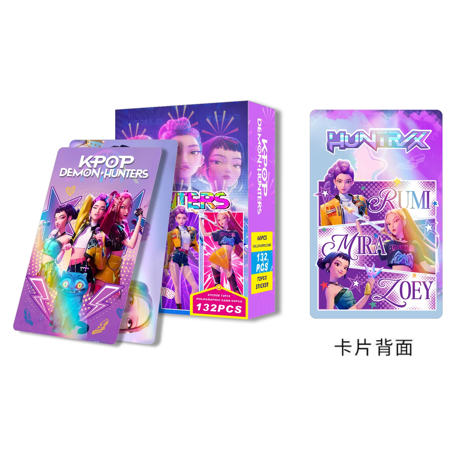 

132PCS K-POP Demon Hunter Girl Group Holographic Trading Cards Tiger Rumi Mira Figure Anime Collectible LOMO Card K-POP Gift