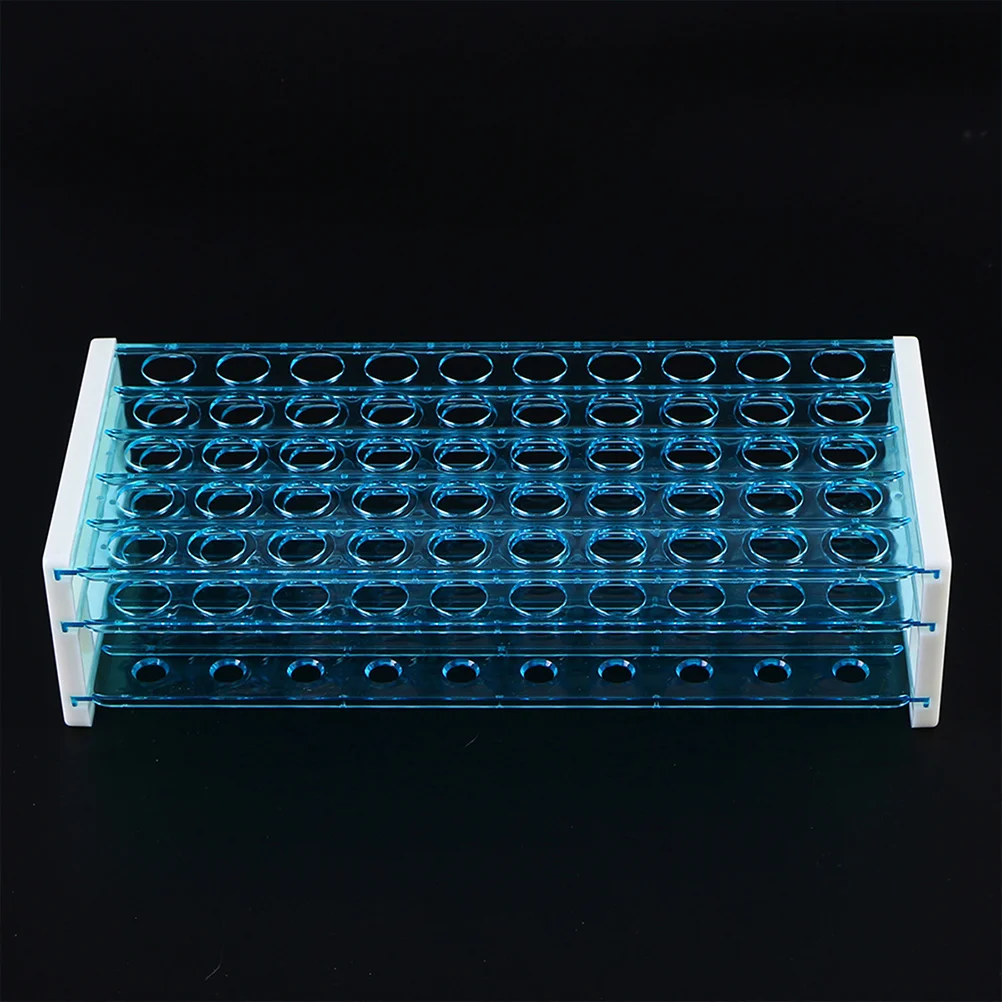 

Test Tubes Holder Sampling Tube Rack Reusable Testing Tube Organizer for Laboratory(50 Holes)