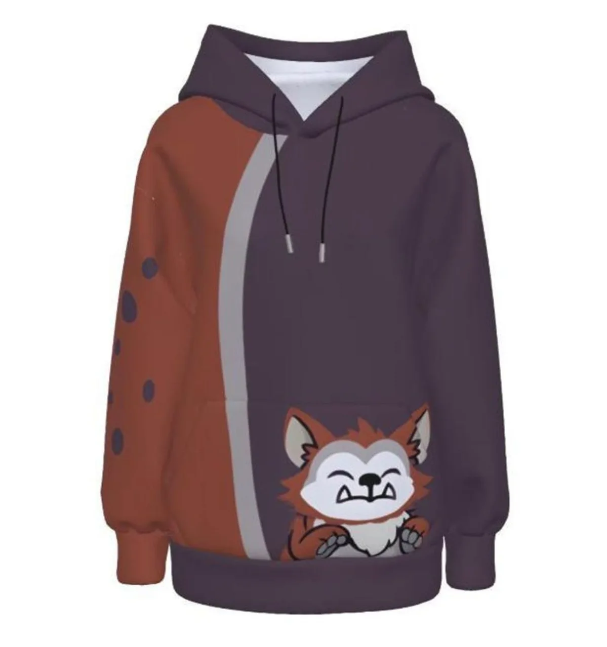 Sudadera con capucha marrón Chappa con orejas, inspirada en Palia, ropa para gamers, sudadera informal unisex para niños y niñas