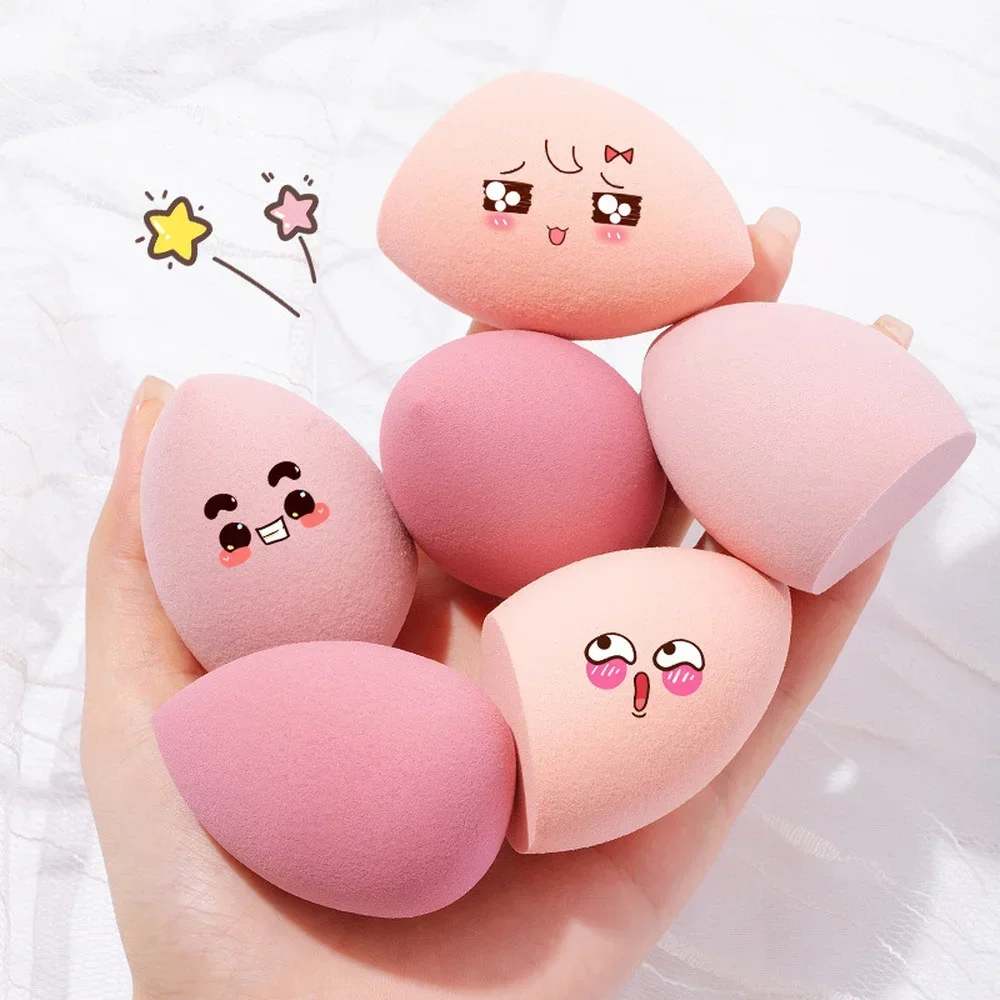 New 4pcs Makeup Puff Cosmetic Latex Soft Velvet Makeup Puff Foundation Powder Sponge for Women Face Makeup Tools Accessories