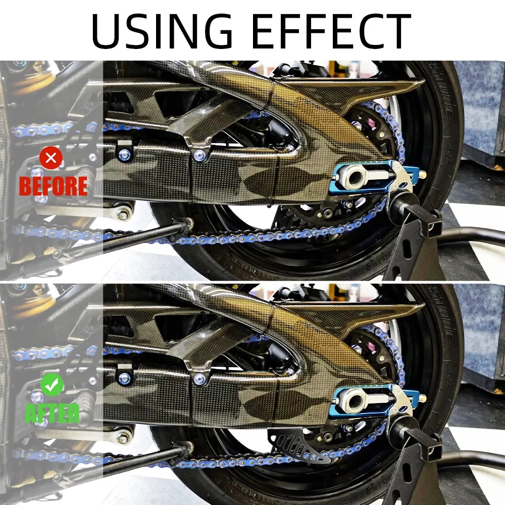 Motorcycle Shark Fin Raw Alloy Aluminium Chain Racing Chain Toe Guard For ACU Race Bike - view 4