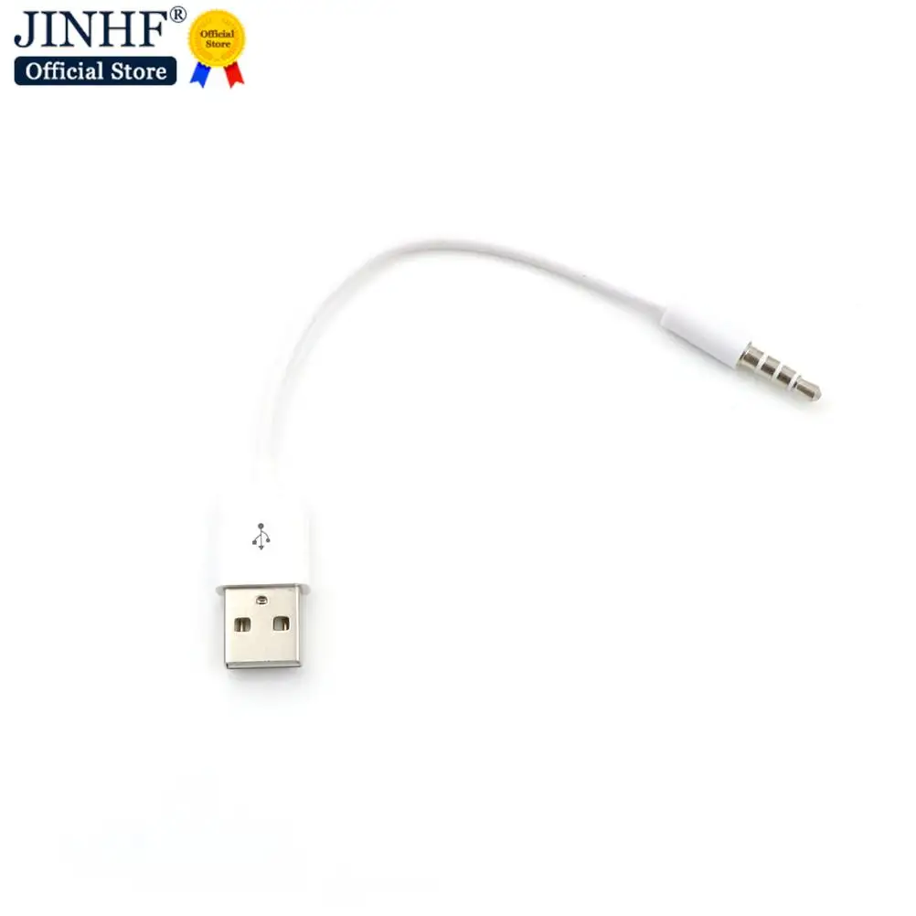 3.5mm Jack AUX to USB 2.0 Charger for iPod MP3 MP4 Player Cord Data Sync Audio Adapter Cable Car Interior Accessories