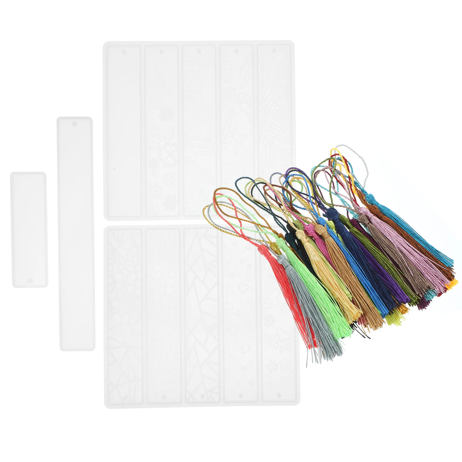 

1 set Bookmark Mold Silicone Reusable Molds for Epoxy Resin Craft DIY Book Page Markers Fits Various Books School Supplies Home