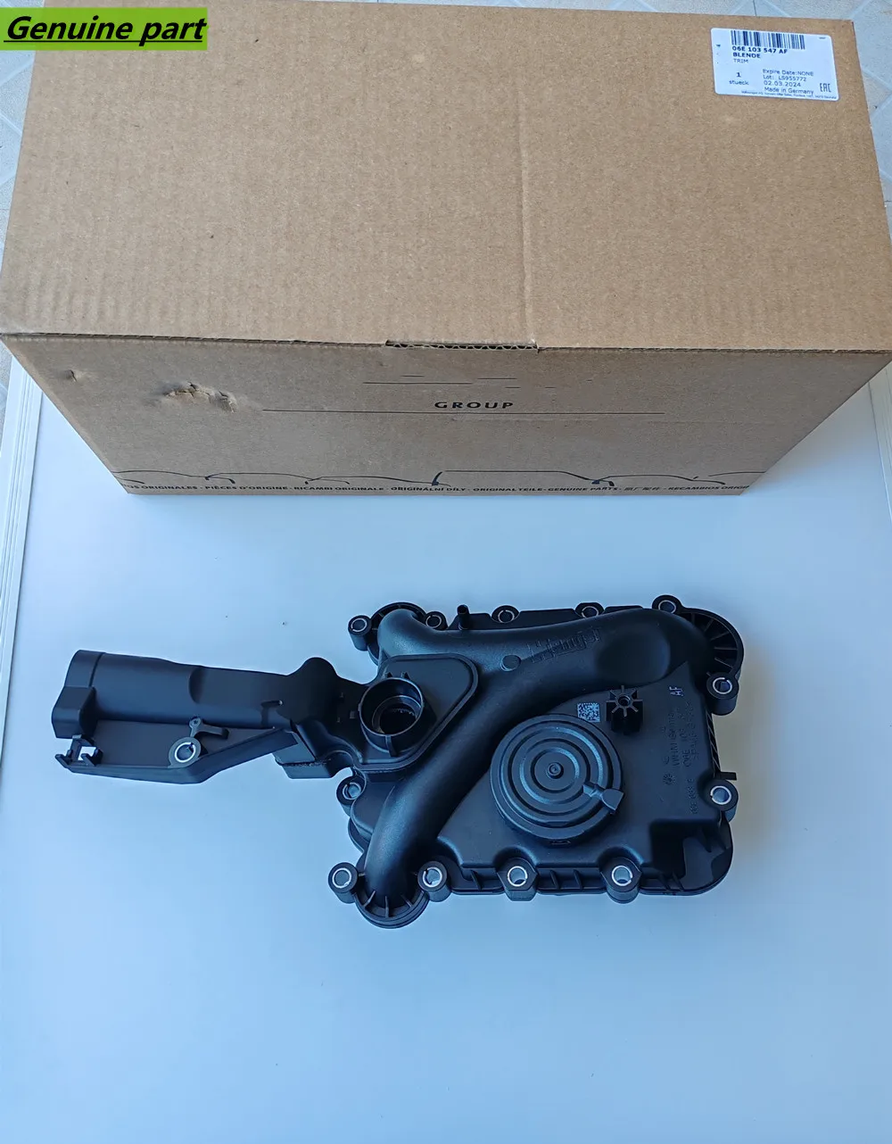 NEW Genuine 06E103547AD 06E103547N 06E103547AF For AUDI A4 A5 A6 Q7 3.0T OEM Crankcase Vent Valve Oil Separator Made In DE