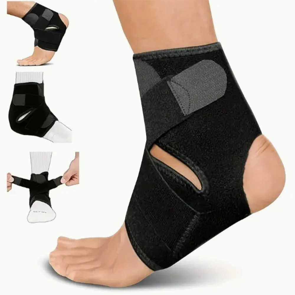 Adjustable Ankle Brace Breathable & Comfortable Elastic Ankle Support Sleeve Running Basketball Volleyball Foot Tendon Support