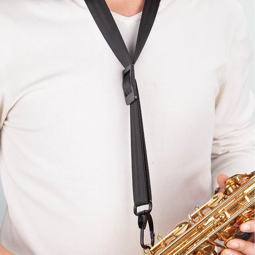 1 PC Saxophone Neck Strap With Hook Adjustable Comfortable Saxophone Neck Strap For Soprano Alto Tenor Saxophone Clarinet