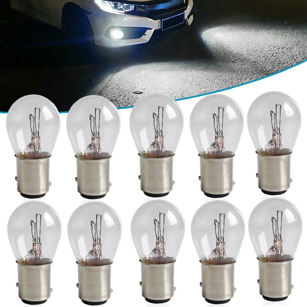 Bulb High Intensity Glass Filament Light Bulbs 10 Pack 1157 Auto Car Brake Stop Signal Turn Reverse Tail Lamp Set