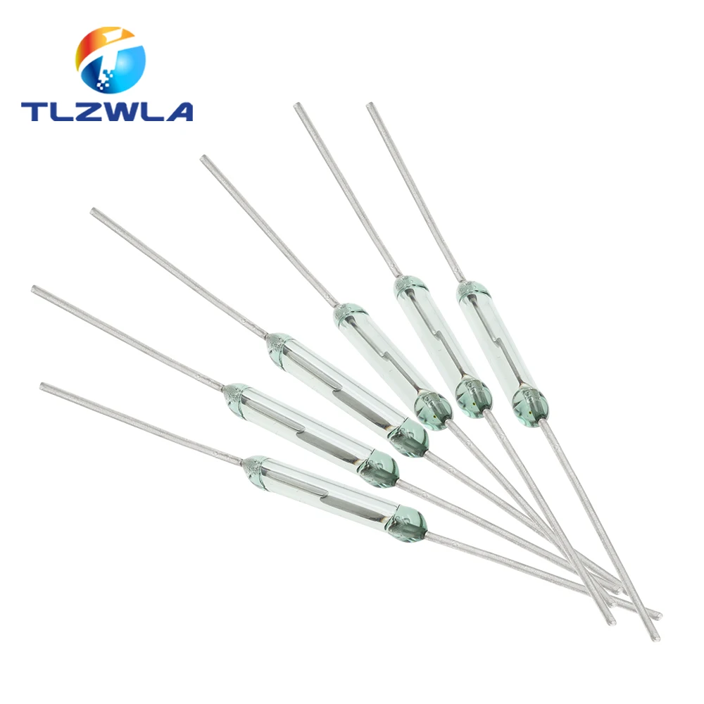 10PCS MKA-14103 Tone Leads Glass N/O SPST Reed Switch 10-15AT 2 x 14mm A