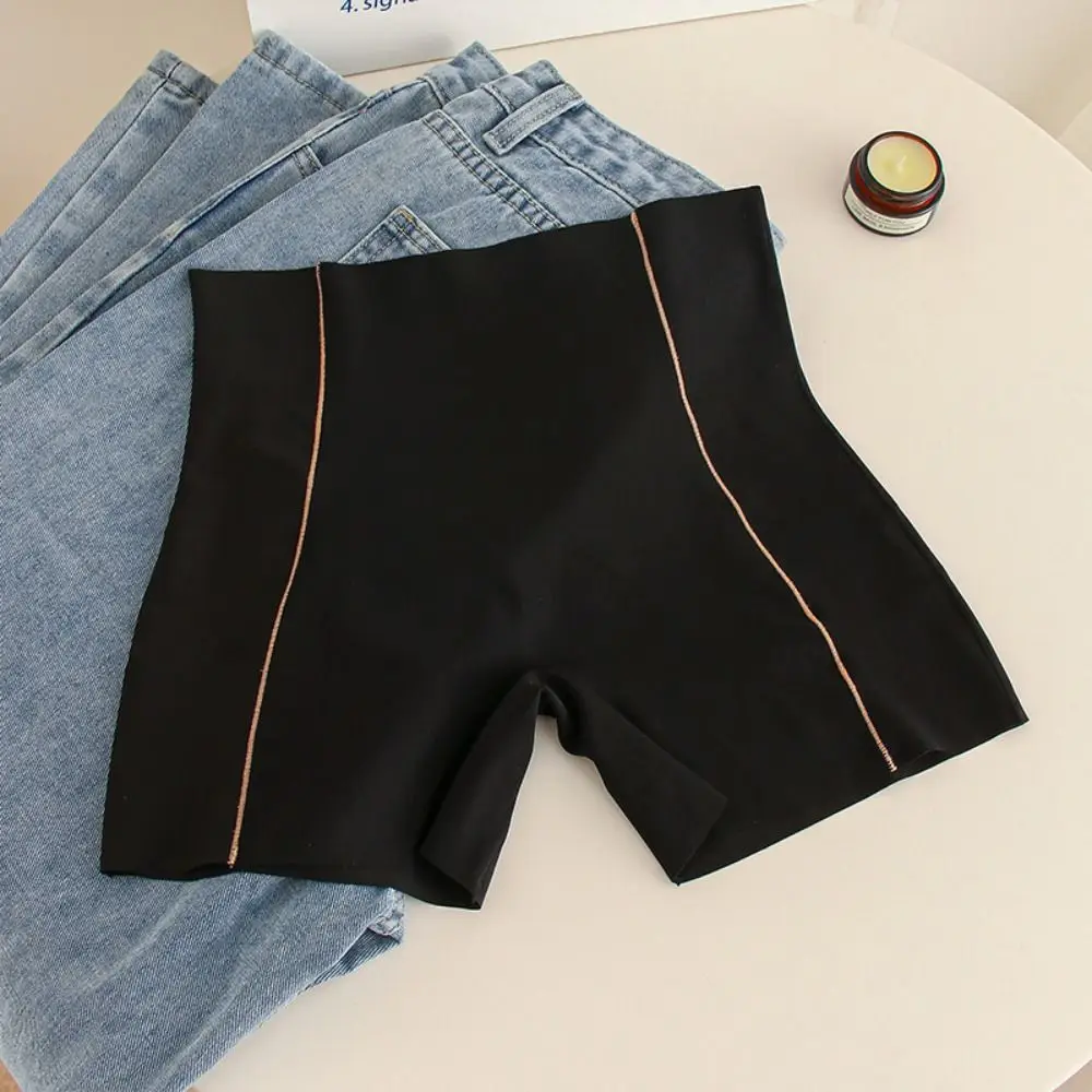 Parlama Önleyici Buz Ipek Güvenlik Pantolon Külot Karın Yüksek Belli Shapewear Popo Kaldırıcı Bel Eğitmen Karın Kontrol Iç Çamaşırı