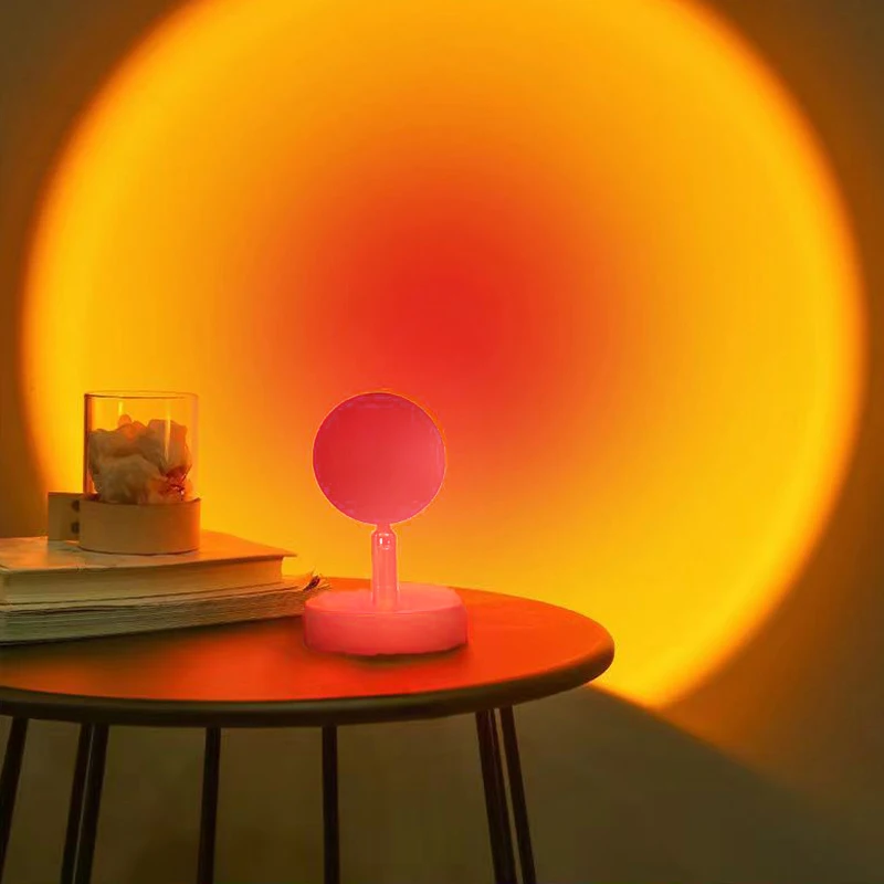 

Led USB Sunset Lamp Projector Home Decor Night Light Portable Mood Light For Living Room Wall Photography Neon Lights